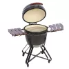 Kamado-Grill TUNABONE TunaBone Classic 23 Zoll (Größe L) Keramik-Kohlegrill, 23 Zoll Grilldurchmesser, dunkelgrau