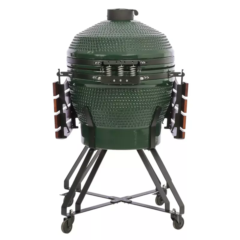 Keramik-Kamado-Grill TARGUS TBG24GREEN-02 — 24-Zoll grüner Holzkohlegrill