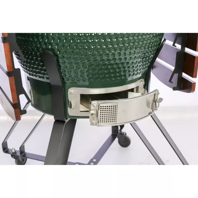 Keramik-Kamado-Grill TARGUS TBG24GREEN-02 — 24-Zoll grüner Holzkohlegrill