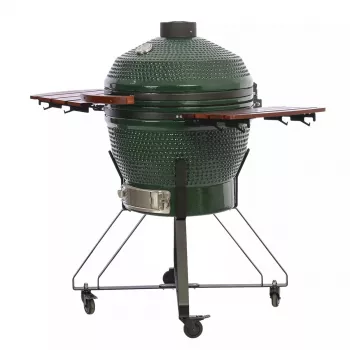 TunaBone Kamado Pro 24 Zoll Keramikgrill, Größe L, Grün (TBG24GREEN-02)