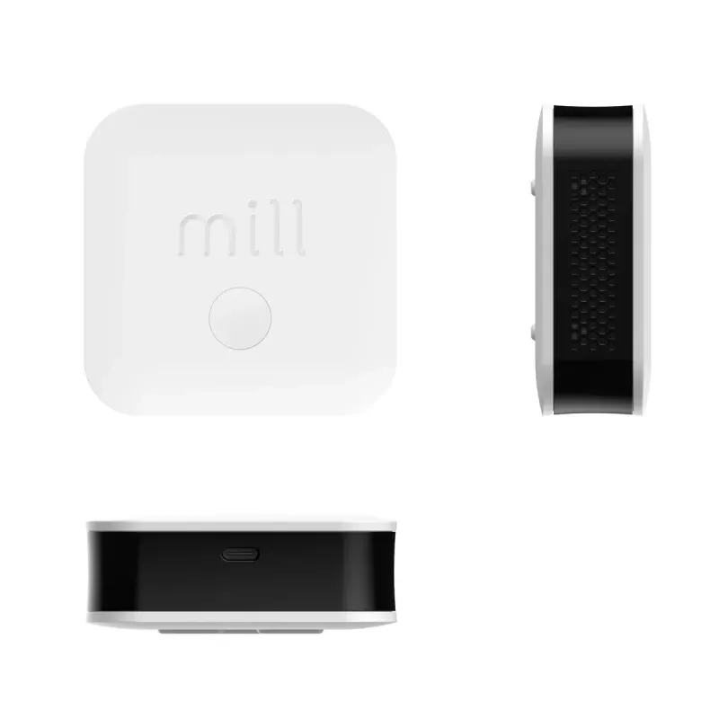 Umweltsensor Mill Sense SENSEAIR – kabelloser Monitor für Luftqualität, Luftfeuchtigkeit und Temperatur (Batterie, Wi‑Fi, 70×30×70 mm)