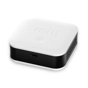 Umweltsensor Mill Sense SENSEAIR – kabelloser Monitor für Luftqualität, Luftfeuchtigkeit und Temperatur (Batterie, Wi‑Fi, 70×30×70 mm)