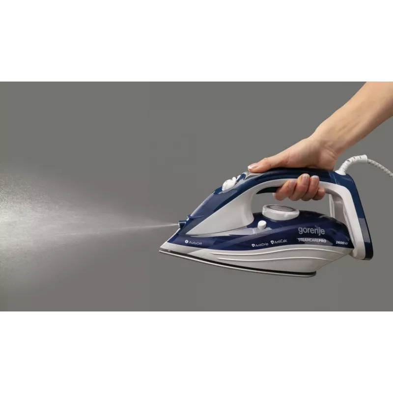 Gorenje SIH2600BLC Dampfbügeleisen Keramiksohle 2600 W Blau