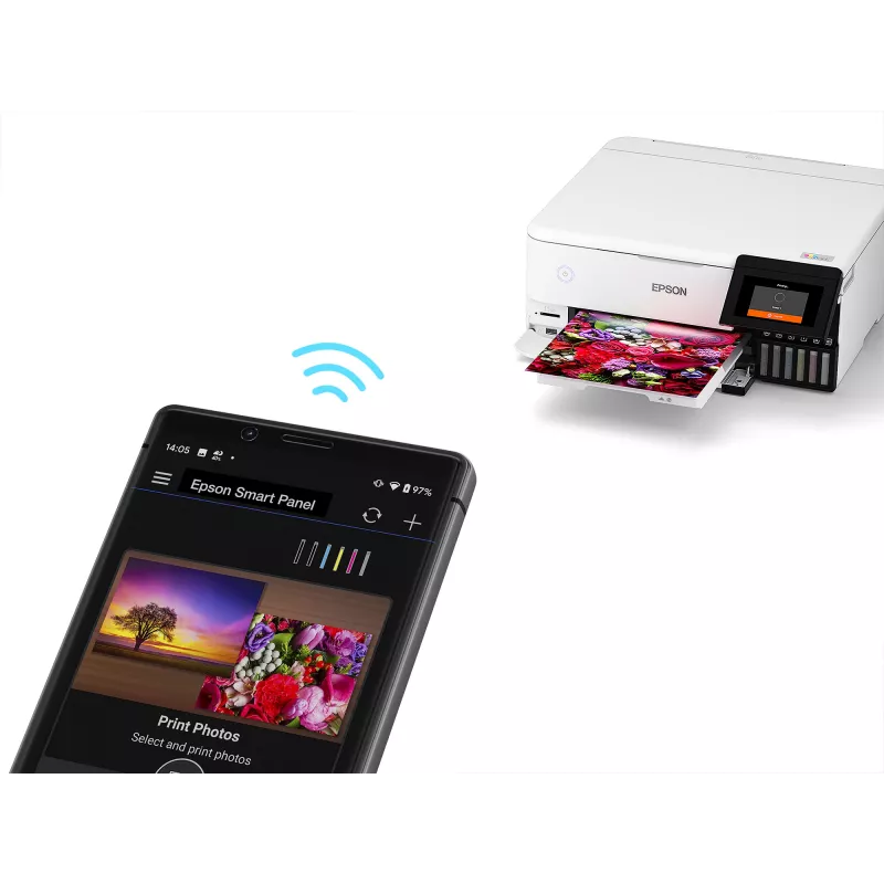 Multifunktions-Tintenstrahldrucker Epson EcoTank L8160 — Farbdruck, 5760x1440 DPI, 32 ppm, A4, Wi‑Fi, Duplex