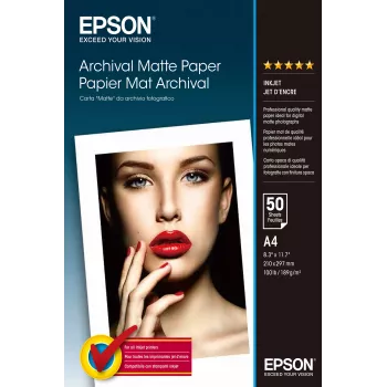 Epson Archival Mattpapier – A4 – 50 Blatt
