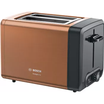 Toaster Bosch TAT4P429 2-Scheiben 970 W Schwarz/Braun, kompakt Edelstahl