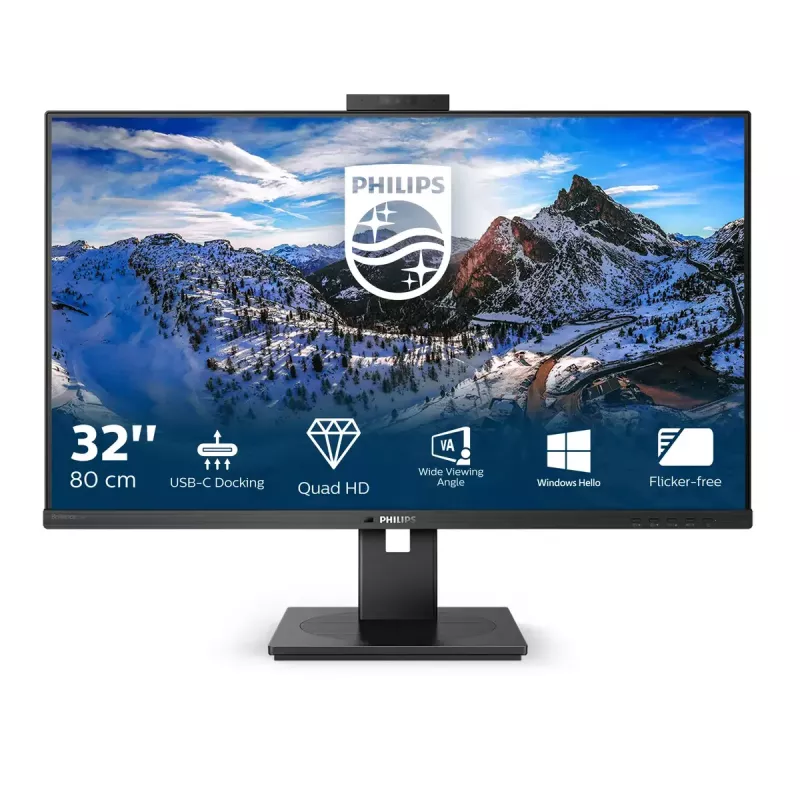 Philips P Line 326P1H/00 Computer Monitor 80 cm (31,5 Zoll) 2560 x 1440 Pixel Quad HD LED Schwarz