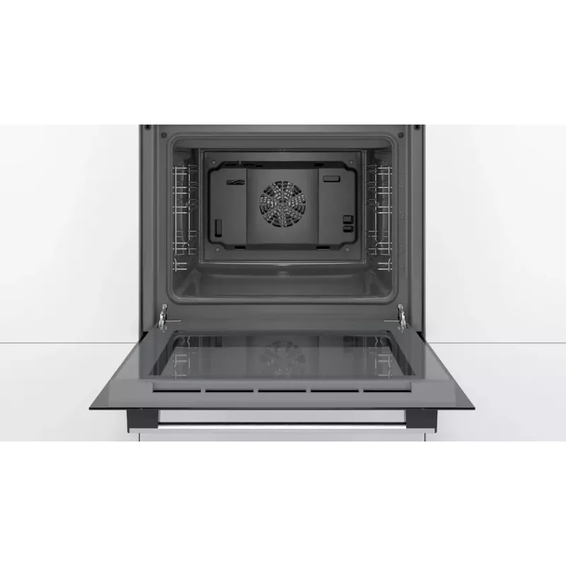 Einbau-Backofen Bosch Serie 2 HBF010BR1S Elektrisch, 66 L, Edelstahl, Drehregler