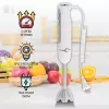 Pürierstab Adler AD 4625w — Stabmixer, 5 Geschwindigkeiten, Turbo, 1500 W, Edelstahlmesser, Silber/Weiß