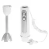 Pürierstab Adler AD 4625w — Stabmixer, 5 Geschwindigkeiten, Turbo, 1500 W, Edelstahlmesser, Silber/Weiß