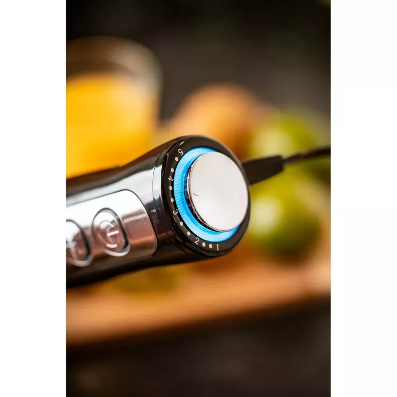 Stabmixer Adler AD 4625B — Handmixer, 1500 W max, 850 W Nennleistung, 5 Geschwindigkeiten, mechanische Steuerung, Turbo, Edelstahlklinge, Schwarz