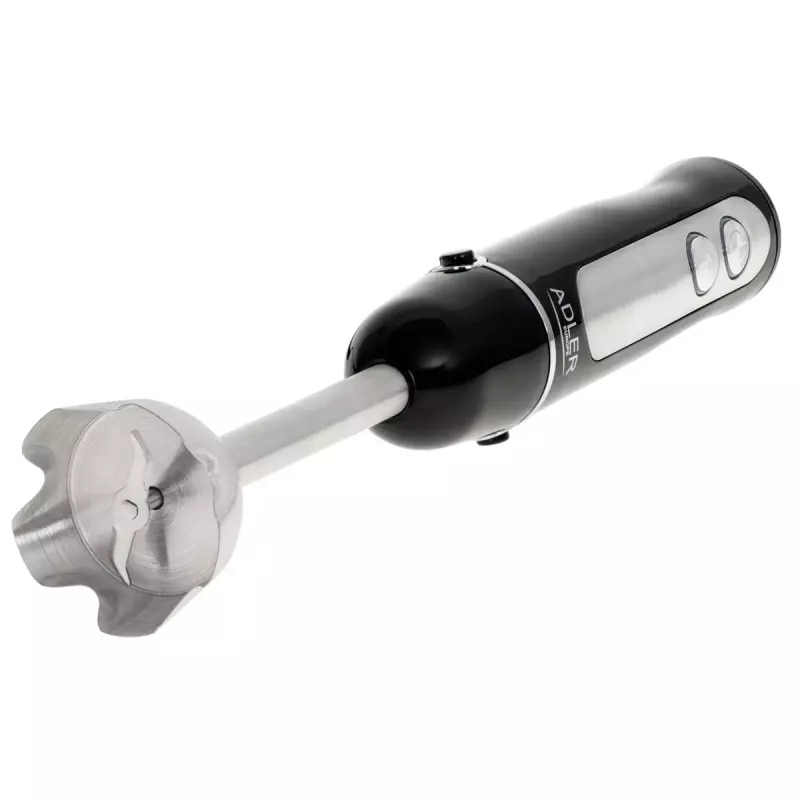 Stabmixer Adler AD 4625B — Handmixer, 1500 W max, 850 W Nennleistung, 5 Geschwindigkeiten, mechanische Steuerung, Turbo, Edelstahlklinge, Schwarz