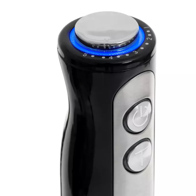 Stabmixer Adler AD 4625B — Handmixer, 1500 W max, 850 W Nennleistung, 5 Geschwindigkeiten, mechanische Steuerung, Turbo, Edelstahlklinge, Schwarz