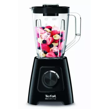 Standmixer Tefal BL4208 — 600 W, 1,25 L Kunststoffbehälter, 2 Geschwindigkeiten, Eiszerkleinerung, schwarz