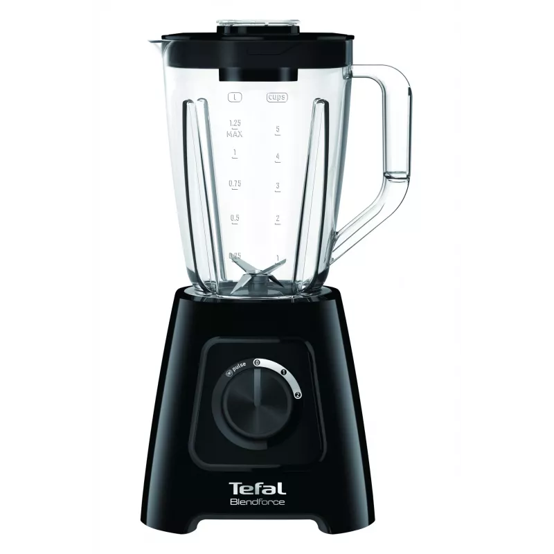 Standmixer Tefal BL4208 — 600 W, 1,25 L Kunststoffbehälter, 2 Geschwindigkeiten, Eiszerkleinerung, schwarz