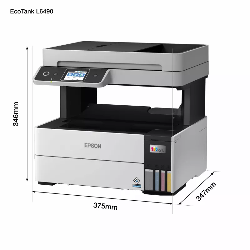 Multifunktionsdrucker Epson EcoTank L6490 — Inkjet Farbe, 4800x1200 dpi, 37 ppm, A4 Duplex, Wi‑Fi, Ethernet