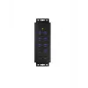 ICY BOX IB-HUB1703-QC3 USB 3.2 Gen 1 (3.1 Gen 1) Type-B 5000 Mbit/s Schwarz