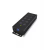 ICY BOX IB-HUB1703-QC3 USB 3.2 Gen 1 (3.1 Gen 1) Type-B 5000 Mbit/s Schwarz