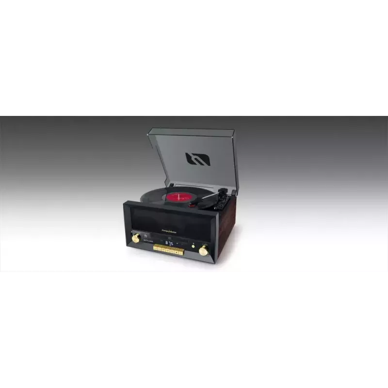 Plattenspieler mit Direktantrieb Muse MT-112 W — halbautomatisch, 20 W RMS, 3,5-mm-Ausgang, LCD, AC 100–240 V