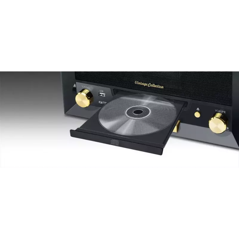 Plattenspieler mit Direktantrieb Muse MT-112 W — halbautomatisch, 20 W RMS, 3,5-mm-Ausgang, LCD, AC 100–240 V