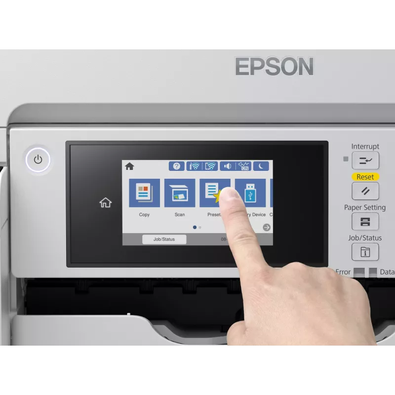 Multifunktionsgerät Epson M15180 — monochromer Tintendruck, 4800x1200 DPI, Farbscan 1200x1200, A4, Wi‑Fi, Ethernet, Duplex