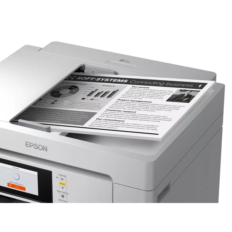 Multifunktionsgerät Epson M15180 — monochromer Tintendruck, 4800x1200 DPI, Farbscan 1200x1200, A4, Wi‑Fi, Ethernet, Duplex