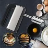 Handmixer Adler AD 4225 — 5 Geschwindigkeiten, Turbo, 300 W, Edelstahl/Silber-Schwarz, Rührbesen und Knethaken
