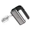 Handmixer Adler AD 4225 — 5 Geschwindigkeiten, Turbo, 300 W, Edelstahl/Silber-Schwarz, Rührbesen und Knethaken