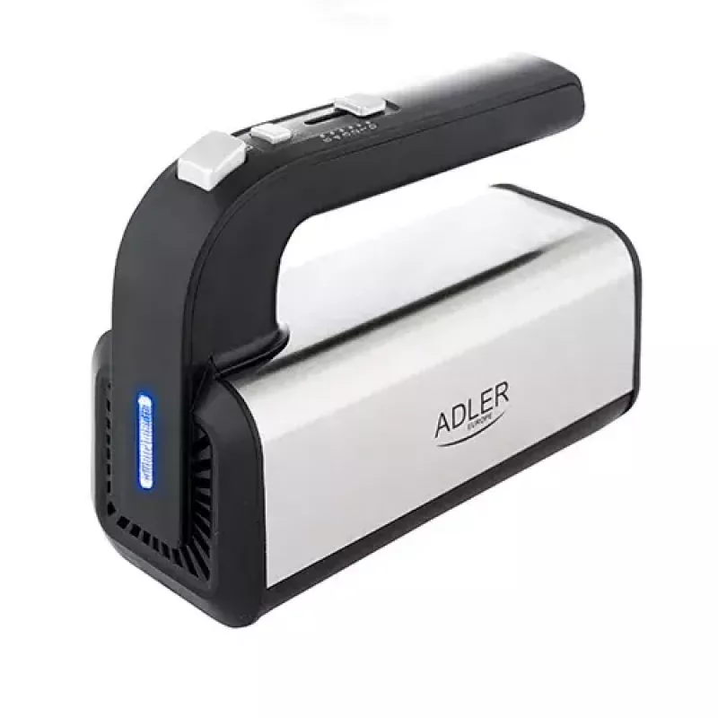 Handmixer Adler AD 4225 — 5 Geschwindigkeiten, Turbo, 300 W, Edelstahl/Silber-Schwarz, Rührbesen und Knethaken