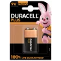 Einwegbatterie Duracell 9V Plus 100 Alkaline, 9 V, 1 Stück
