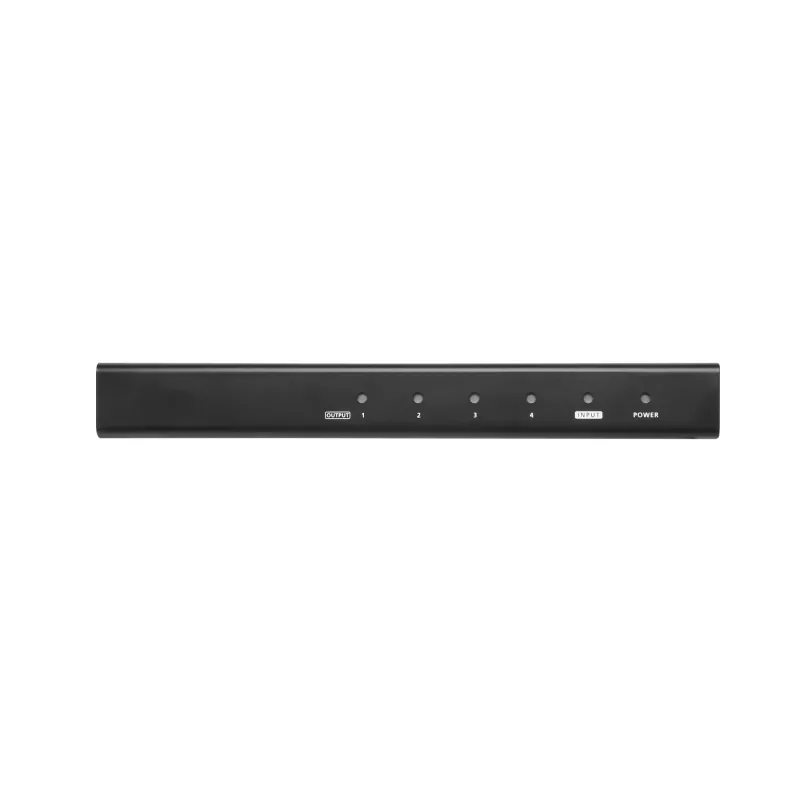 ATEN 4-Port True 4K at 60Hz (4:4:4), HDMI Splitter, HDMI, 4x HDMI, 4096 x 2160 Pixel, Schwarz, Metall, 4K Ultra HD