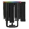 Luftkühler DeepCool AK620 12 cm, zwei 120-mm-Lüfter, 6 Heatpipes, TDP 260 W, PWM, FDB, Höhe 160 mm, schwarz