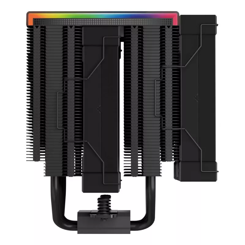 Luftkühler DeepCool AK620 12 cm, zwei 120-mm-Lüfter, 6 Heatpipes, TDP 260 W, PWM, FDB, Höhe 160 mm, schwarz