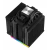 Luftkühler DeepCool AK620 12 cm, zwei 120-mm-Lüfter, 6 Heatpipes, TDP 260 W, PWM, FDB, Höhe 160 mm, schwarz