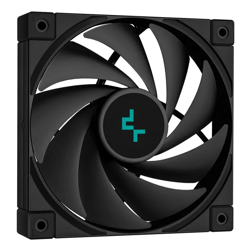 Luftkühler DeepCool AK620 12 cm, zwei 120-mm-Lüfter, 6 Heatpipes, TDP 260 W, PWM, FDB, Höhe 160 mm, schwarz