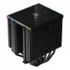 Luftkühler DeepCool AK620 12 cm, zwei 120-mm-Lüfter, 6 Heatpipes, TDP 260 W, PWM, FDB, Höhe 160 mm, schwarz