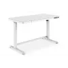 DIGITUS Elektrisch höhenverstellbarer Schreibtisch 120x60x12cm mit USB weiß