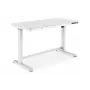 DIGITUS Elektrisch höhenverstellbarer Schreibtisch 120x60x12cm mit USB weiß