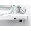 DIGITUS Elektrisch höhenverstellbarer Schreibtisch 120x60x12cm mit USB weiß