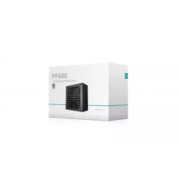 Netzteil DeepCool PF600 600 W, ATX 2.4, 80 PLUS, 48 A auf +12V, 120 mm Lüfter, nicht-modular