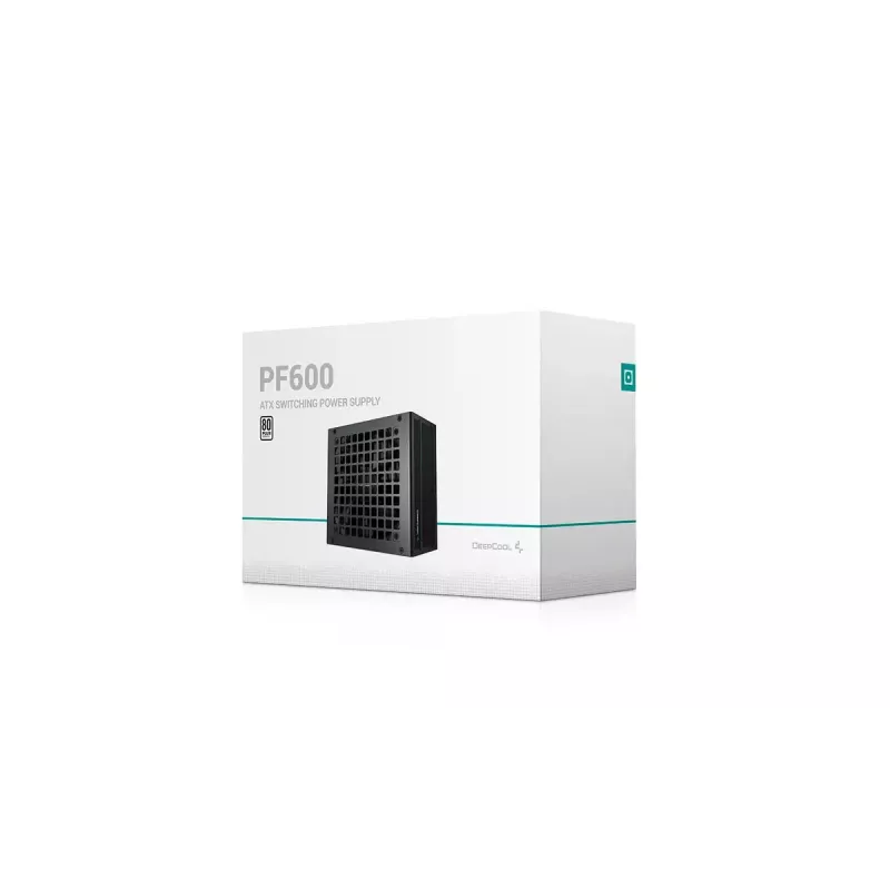Netzteil DeepCool PF600 600 W, ATX 2.4, 80 PLUS, 48 A auf +12V, 120 mm Lüfter, nicht-modular