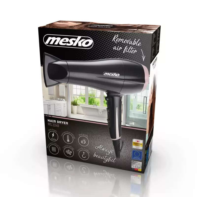 Haartrockner Mesko MS 2249 2000 W Schwarz/Pink