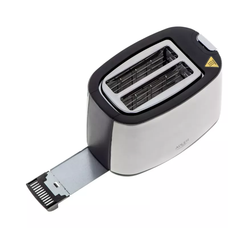 Toaster Adler AD 3214, 2-Scheiben Edelstahl, 900 W, 7 Bräunungsstufen, Auftauen/Wiederaufwärmen/Automatische Abschaltung