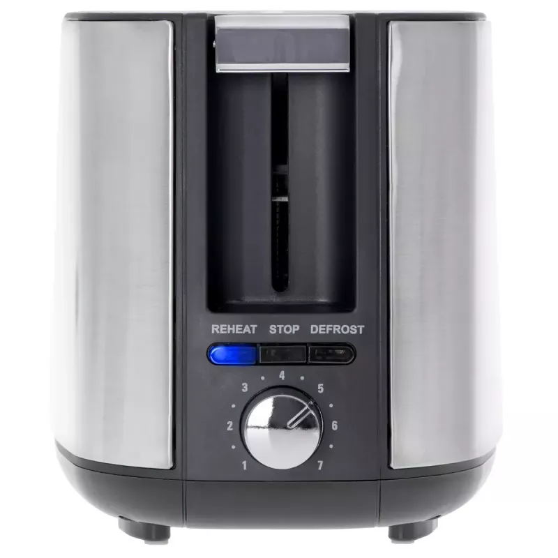 Toaster Adler AD 3214, 2-Scheiben Edelstahl, 900 W, 7 Bräunungsstufen, Auftauen/Wiederaufwärmen/Automatische Abschaltung