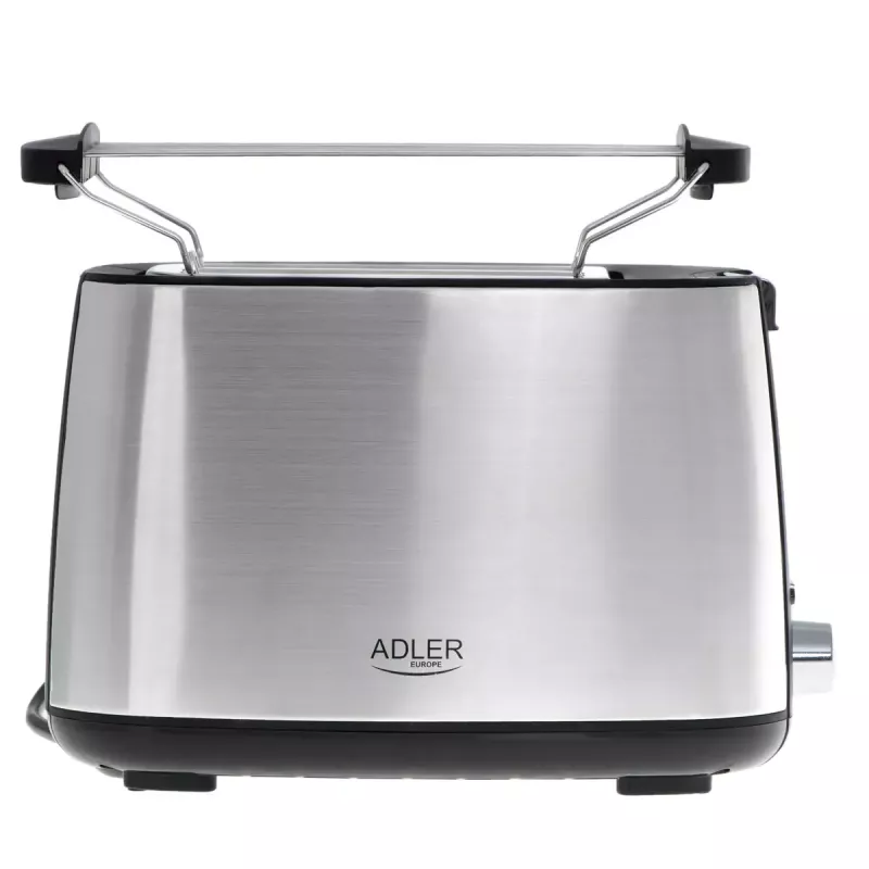 Toaster Adler AD 3214, 2-Scheiben Edelstahl, 900 W, 7 Bräunungsstufen, Auftauen/Wiederaufwärmen/Automatische Abschaltung