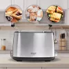 Toaster Adler AD 3214, 2-Scheiben Edelstahl, 900 W, 7 Bräunungsstufen, Auftauen/Wiederaufwärmen/Automatische Abschaltung