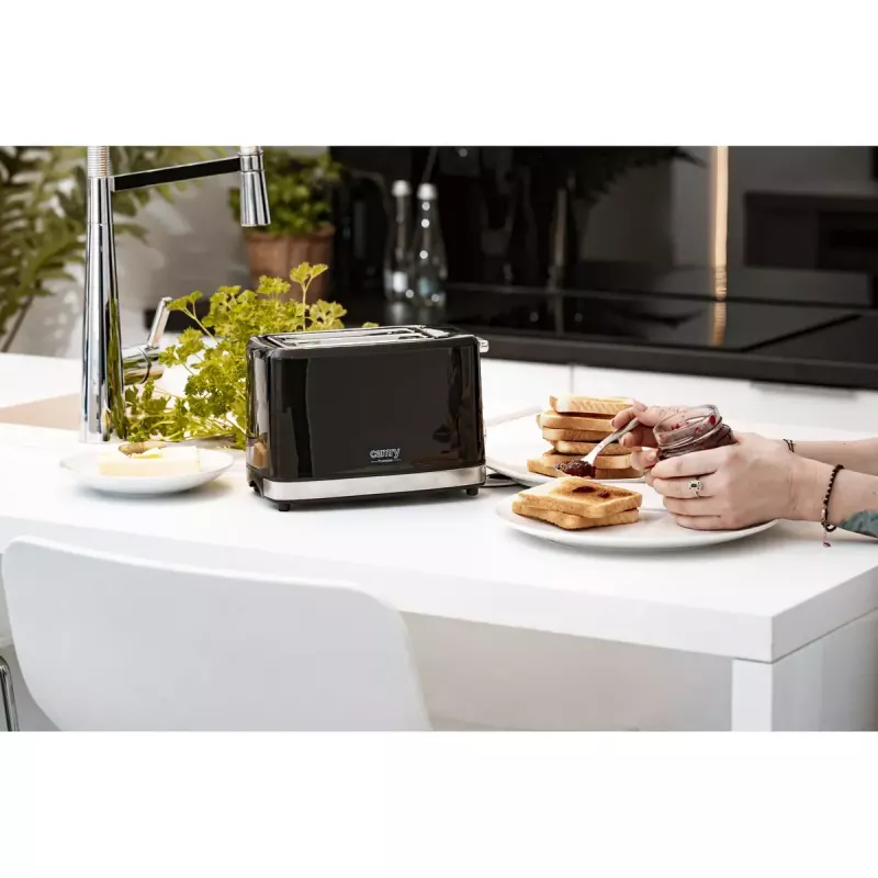 Toaster Camry Premium CR 3218 2 Scheiben 900 W Schwarz Silber