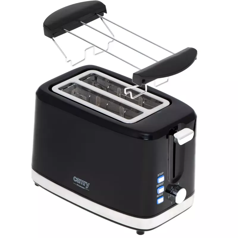 Toaster Camry Premium CR 3218 2 Scheiben 900 W Schwarz Silber