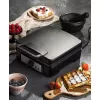 Waffeleisen Adler AD 3049, 4 quadratische Waffeln, antihaftbeschichtet, 1800 W, schwarz
