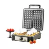 Waffeleisen Adler AD 3049, 4 quadratische Waffeln, antihaftbeschichtet, 1800 W, schwarz